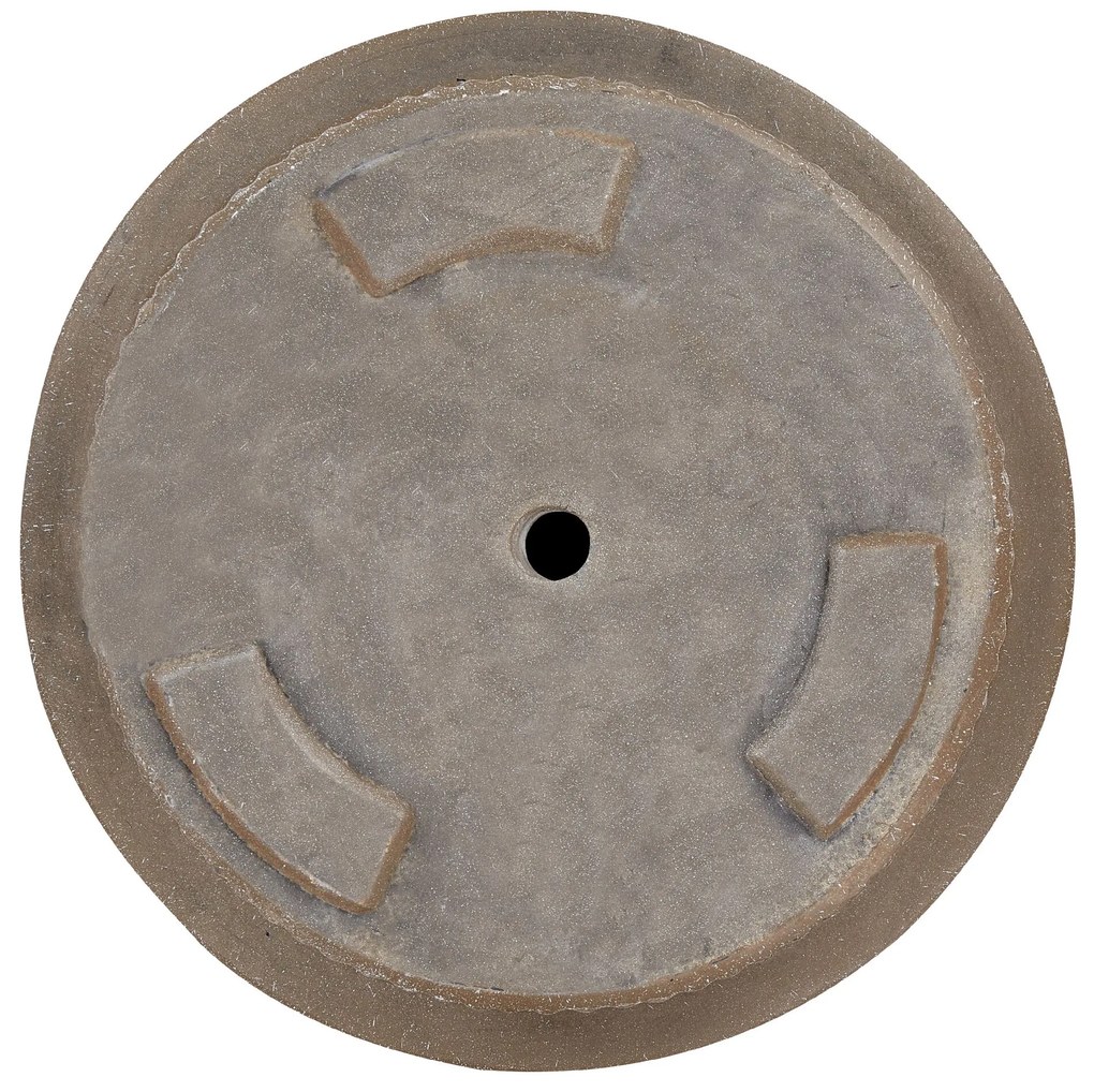 Vaso para plantas taupe ⌀ 30 cm DARIA Beliani
