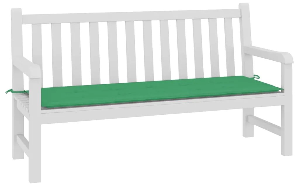Almofadão p/ banco de jardim 150x50x3 cm tecido oxford verde