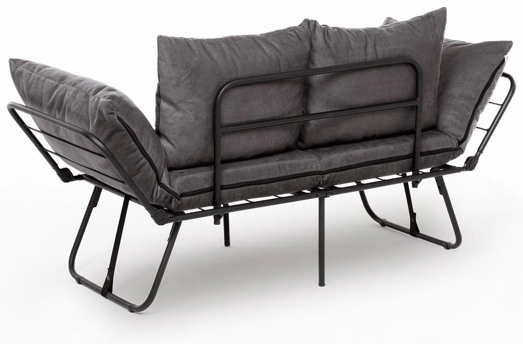 Sofá-Cama de 2 Lugares Viper – Cinzento – 150 x 78 x 60 cm