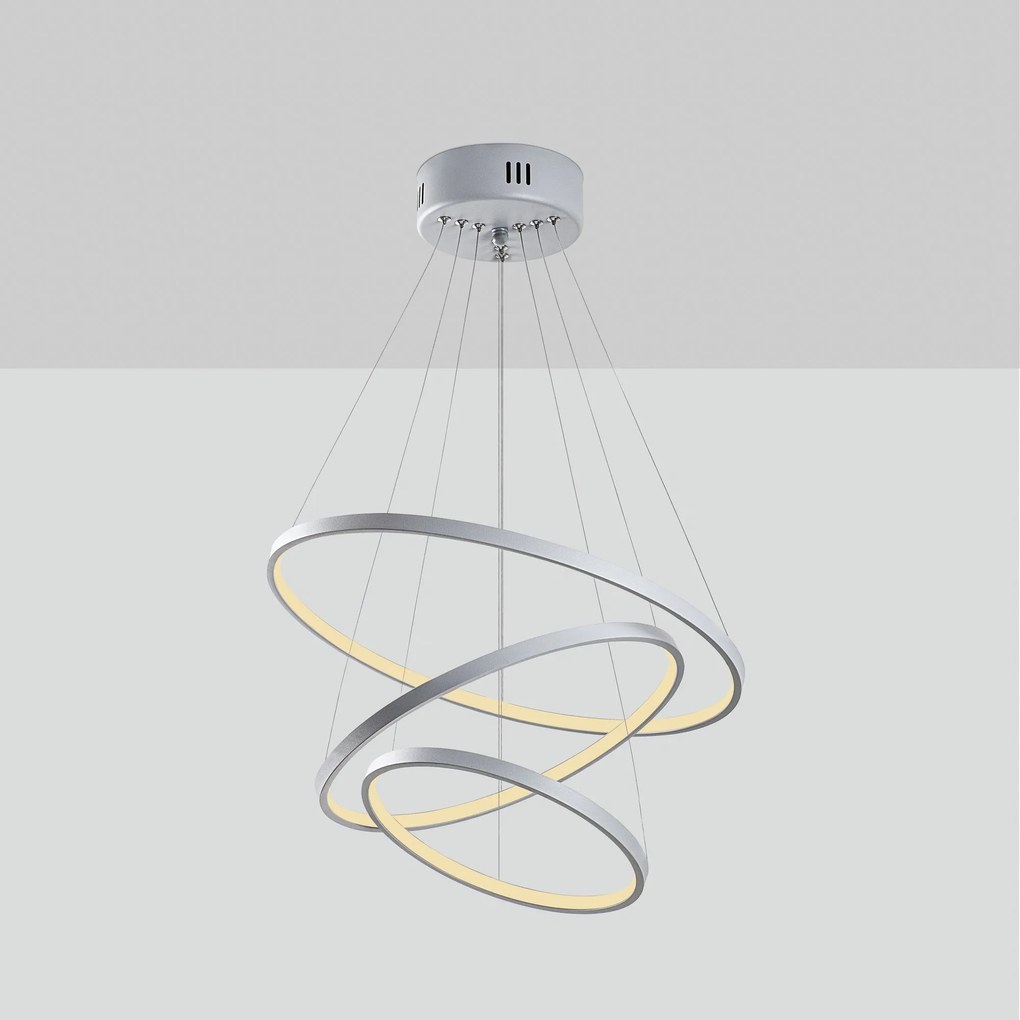 Chandelier Simit – Cinzento – 50x80x50 cm