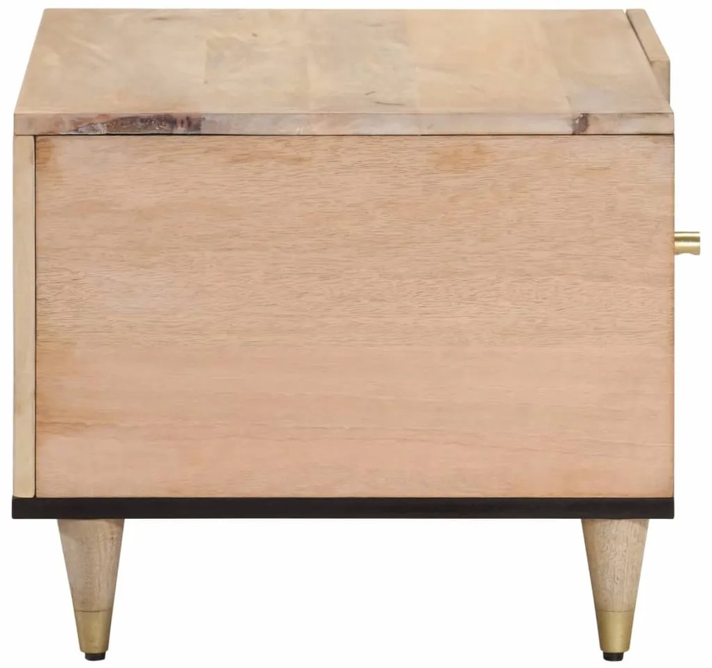 Mesa de centro 80x50x40 cm madeira de mangueira maciça