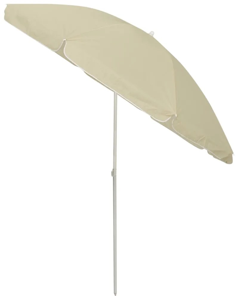 Guarda-sol de praia 240 cm amarelo areia