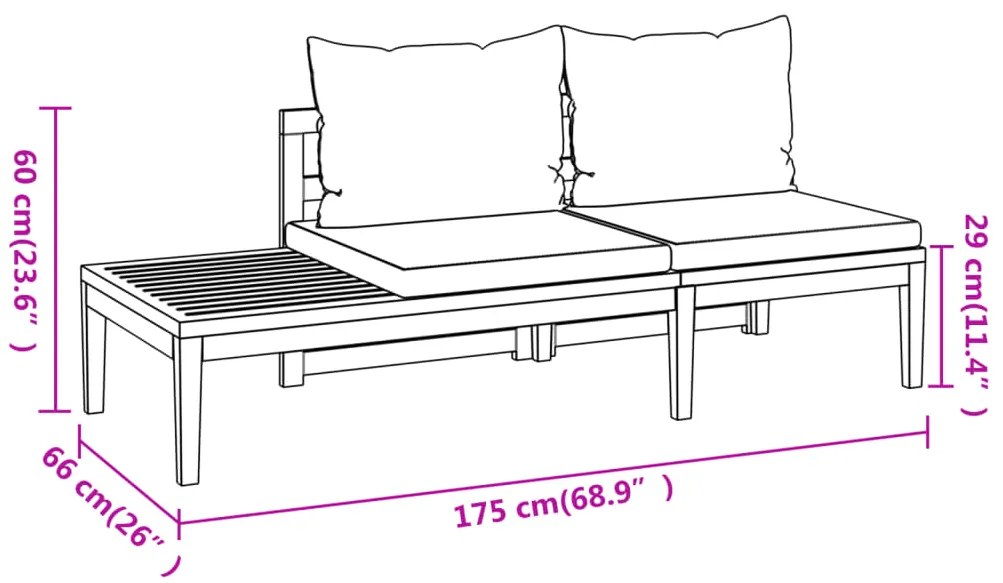 5 pcs conj. lounge de jardim c/ almofadões cinza-escuro acácia