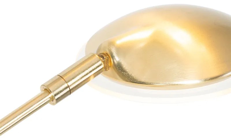Candeeiro de pé design latão incl. LED 5 luzes - Sixties Trento Design