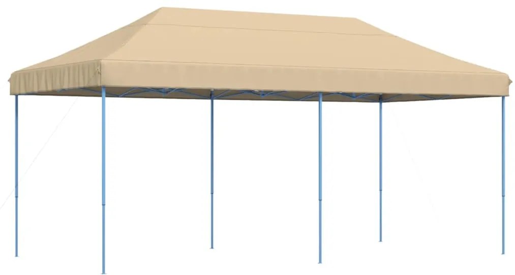 Tenda para festas pop-up dobrável 580x292x315 cm bege