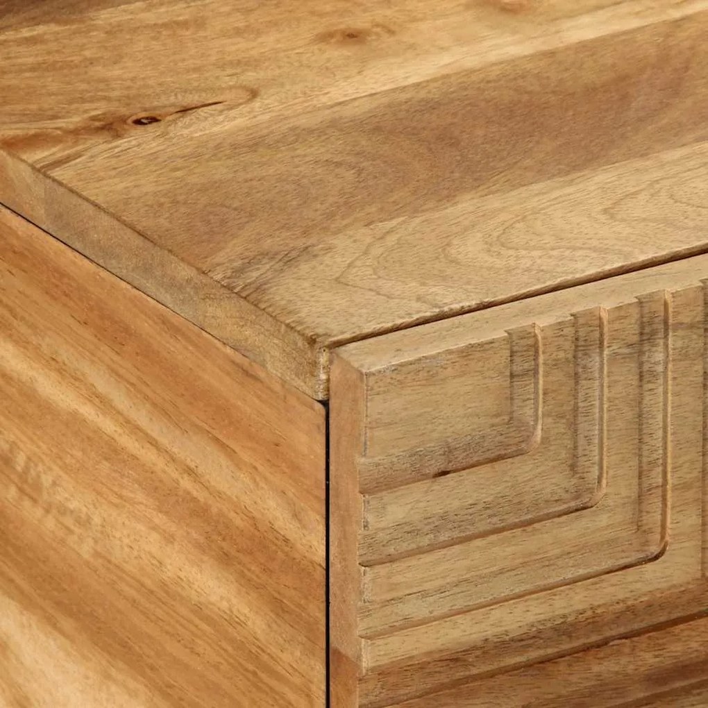Mesa de centro 100x54x40cm madeira de mangueira maciça castanho