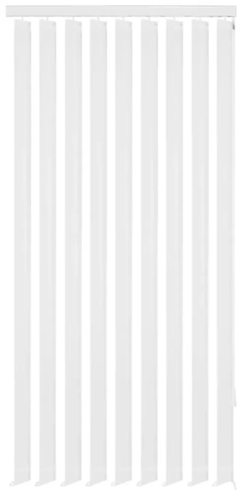 Persianas verticais 195x180 cm tecido branco