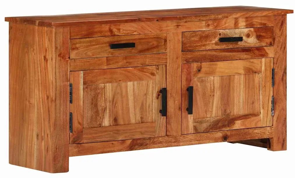 vidaXL Buffet Castanho 100 x 30 x 50 cm Madeira de acácia maciça
