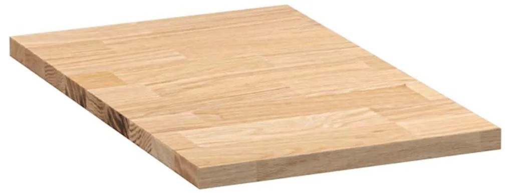 Bancada de cozinha retangular 40x63,5x2,7 cm carvalho maciça