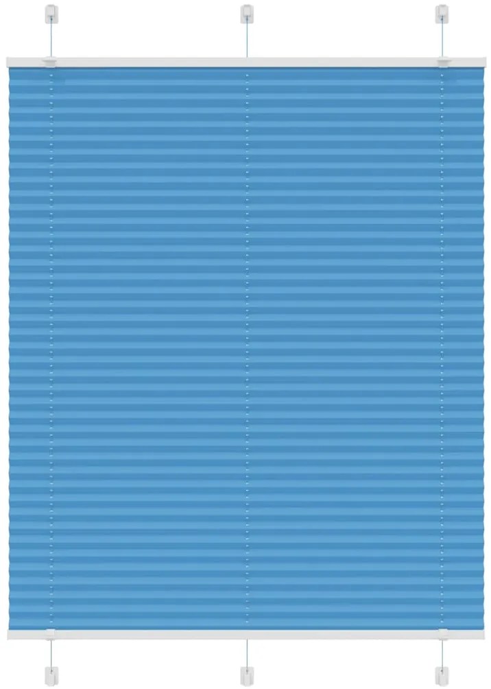 Azul Plissada Cega 105x150 cm Largura Tecido 104,4cm Poliéster