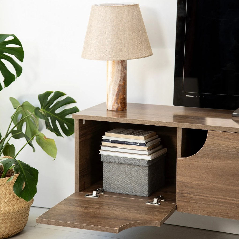 Móvel TV Grotte – Nogueira – 180 cm x 35 cm x 35 cm