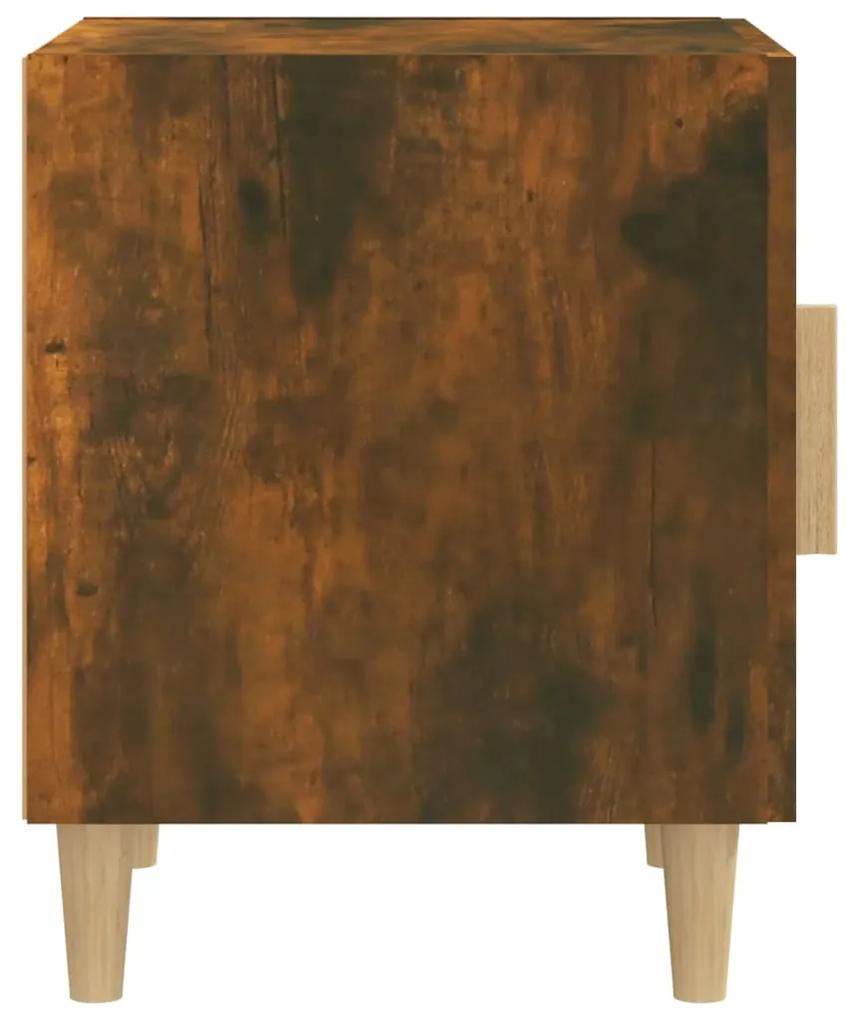 Mesa de cabeceira madeira processada carvalho fumado
