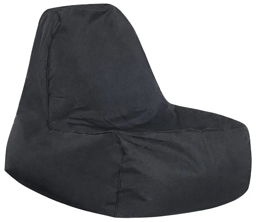 Pufe poltrona preto SIESTA Beliani