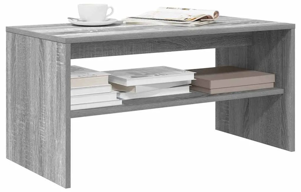 vidaXL Móvel de TV 80x40x40 cm derivados de madeira cinzento sonoma