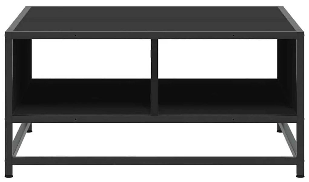 Mesa de centro 60,5x60,5x30 cm derivados de madeira/metal preto