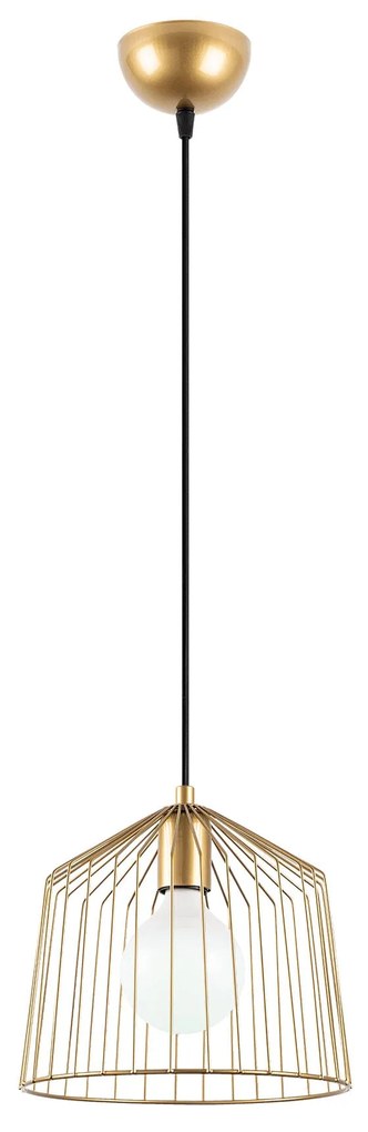 Candeeiro de Teto Cat – Dourado Brilhante – 26 x 26 x 121 cm