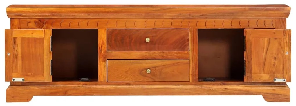 Móvel de TV 119x30x40 cm madeira de acácia maciça