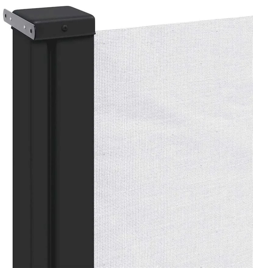 Toldo lateral retrátil 117x300 cm branco