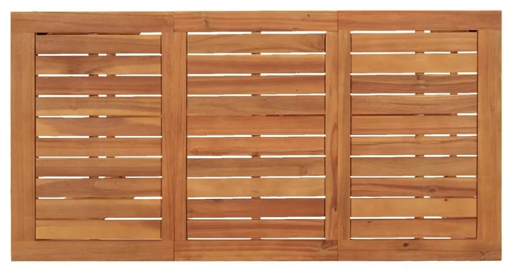 7 pcs Conjunto de bar para jardim madeira de acácia maciça