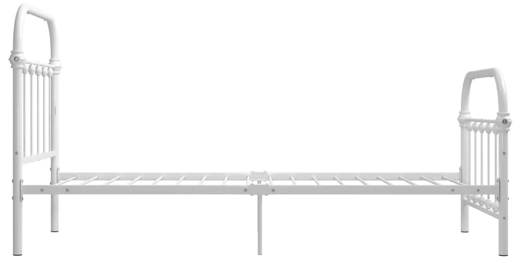 Estrutura de cama 100x200 cm metal branco
