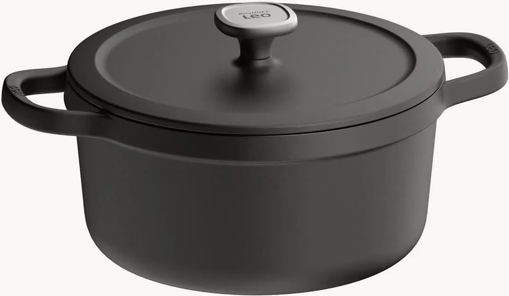 Panela de ferro fundido com tampa Graphite