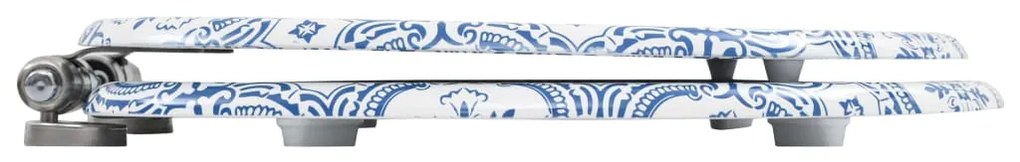 Assento de sanita com tampa de fecho suave MDF design porcelana
