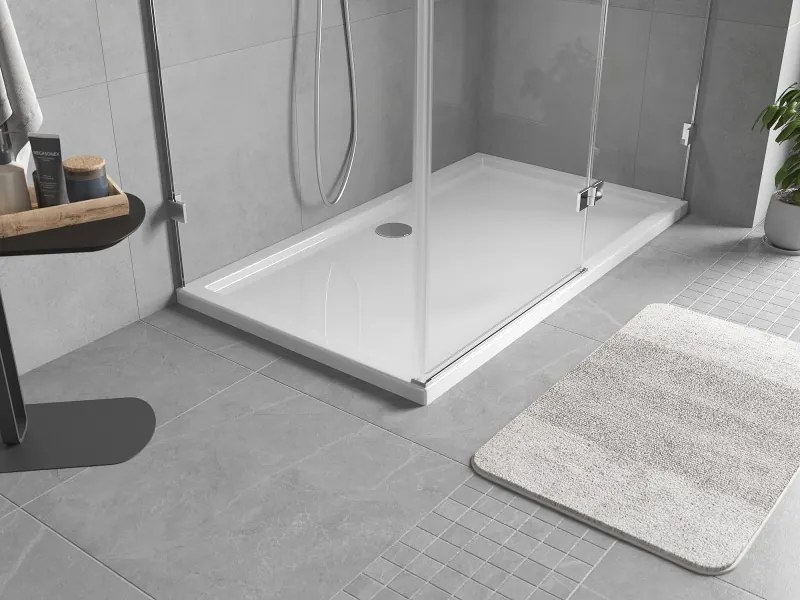 Mexen Flow base de duche retangular slim 160 x 100 cm, branco brilhante - 46R101016