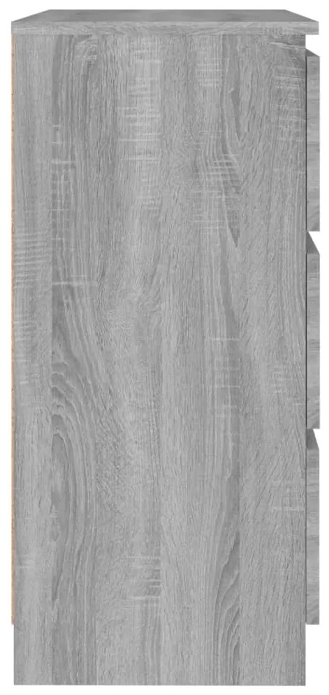 Aparador 60x35x76 cm derivados de madeira cinzento sonoma