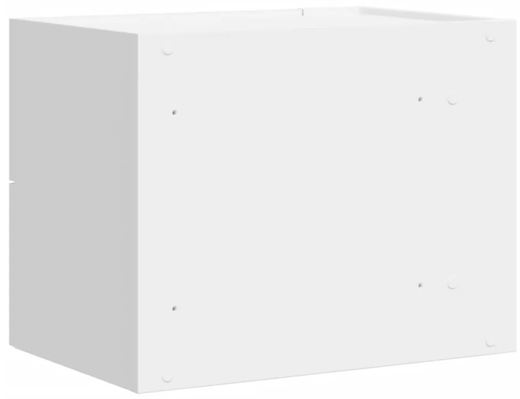 Mesa de cabeceira de parede 45x30x35 cm branco