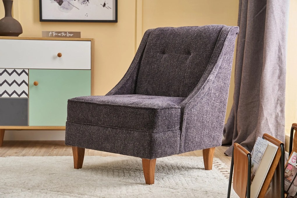 Cadeira Wing Ella Prestij – Antracite – 67x73x70 cm
