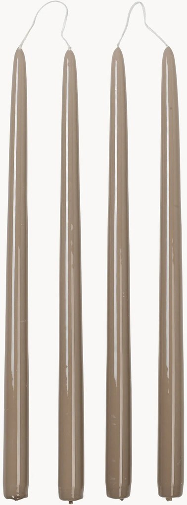 Velas de jantar artesanais Smooth, conjunto de 4