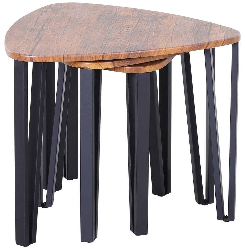 Conjunto de 3 Mesas de Café Nido Mesa de Café Moderna Mesa Auxiliar Me
