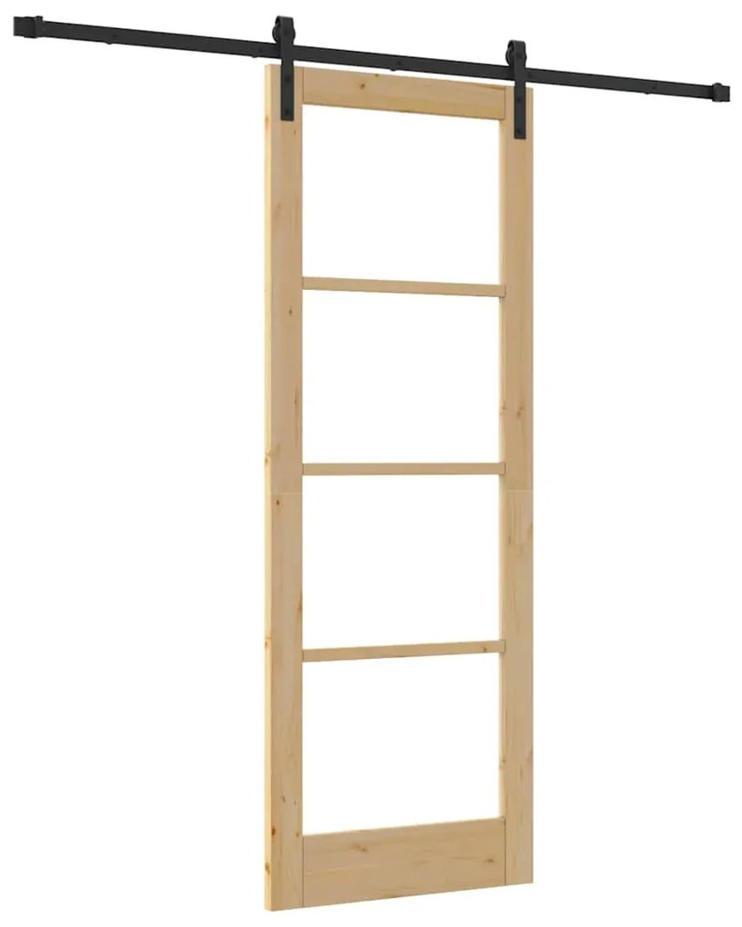 Porta Deslizante vidaXL com Conjunto de Ferragens 'ORKDAL'78x211 cm