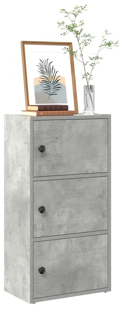 Estante 40x24x77 cm derivados de madeira cinzento cimento