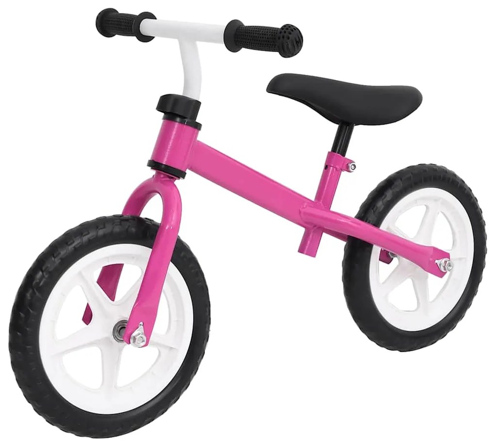 Bicicleta de equilíbrio com rodas de 9,5" rosa