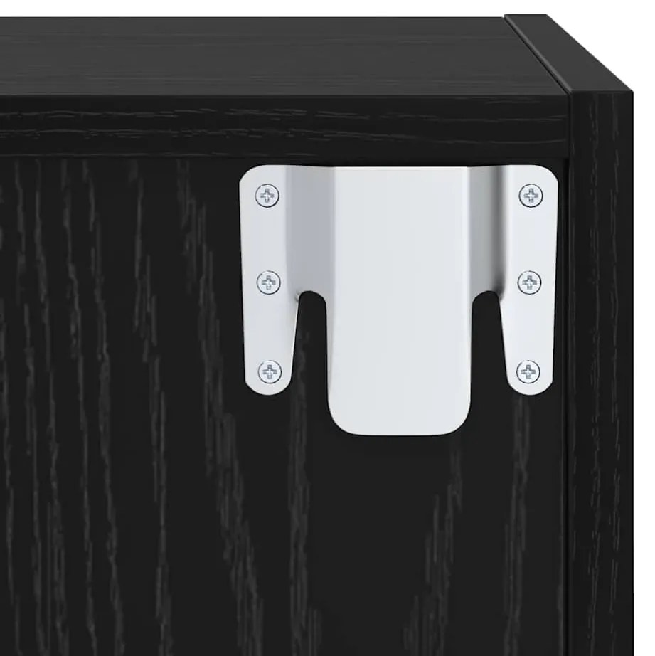 Conjunto de Estantes para TV 3 pcs Carvalho preto