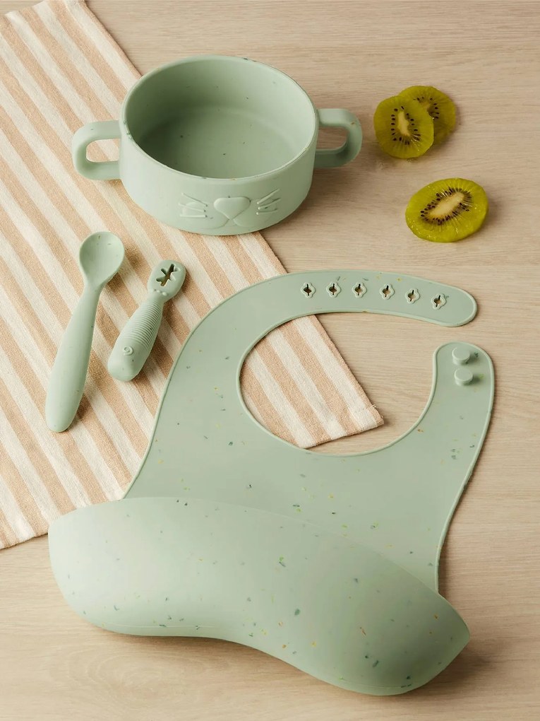 Conjunto primeira refeição BABYMOOV  verde