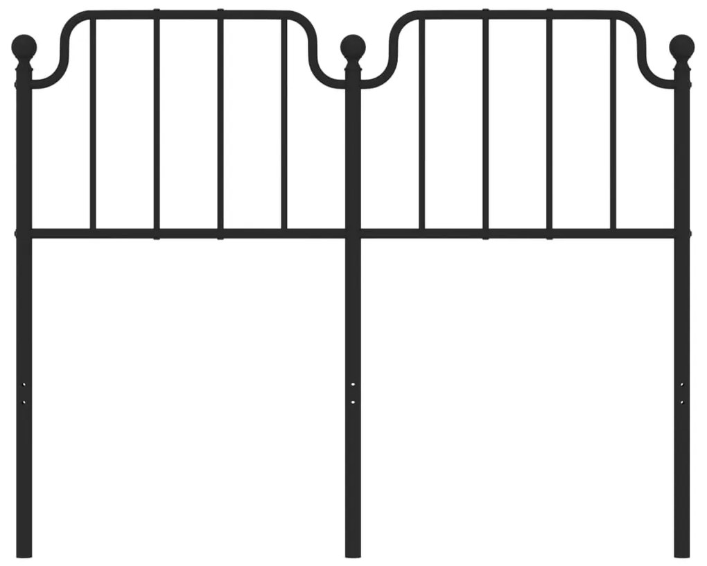 Cabeceira de cama 120 cm metal preto