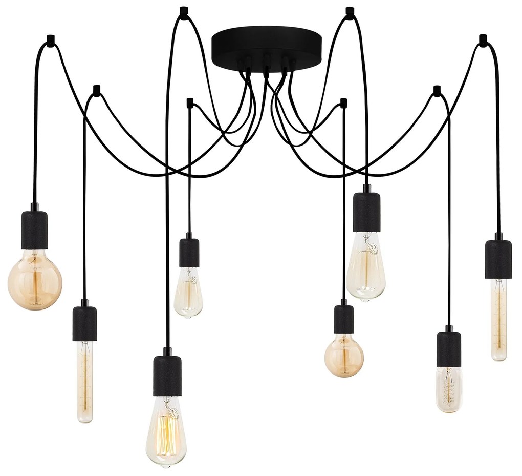 Chandelier Kabluni – Preto – 156 x 156 cm
