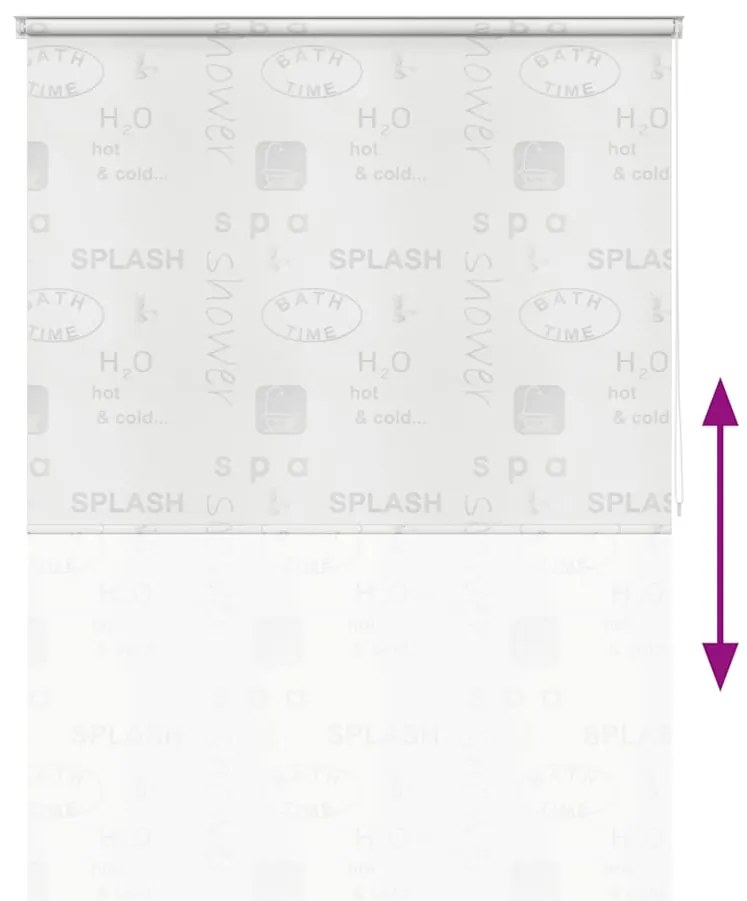 Estore de rolo para o duche 160x240 cm Splash