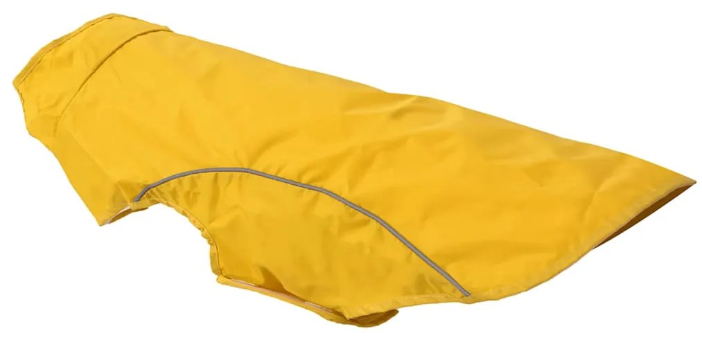 Capa de chuva para cães com tiras reflectoras amarelo XL