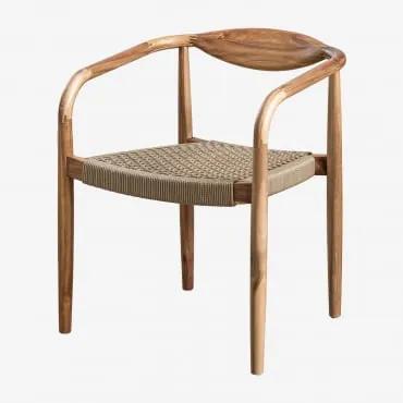 Pack de 2 cadeiras de jardim em madeira de acácia e - Sklum