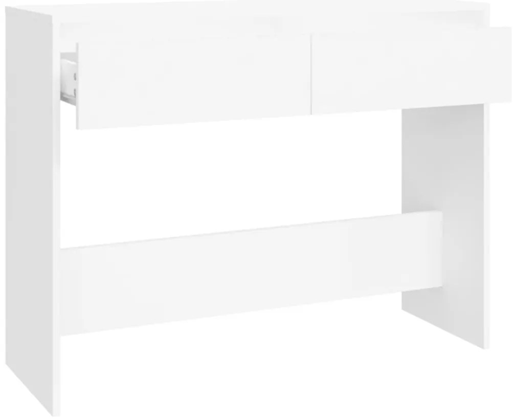 Mesa consola 100x35x76,5 cm derivados de madeira branco