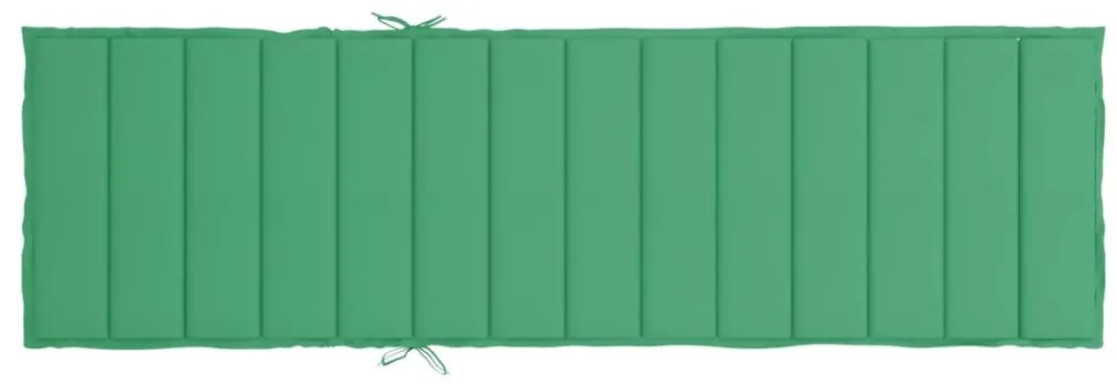 Almofadão p/ espreguiçadeira 200x60x3 cm tecido oxford verde