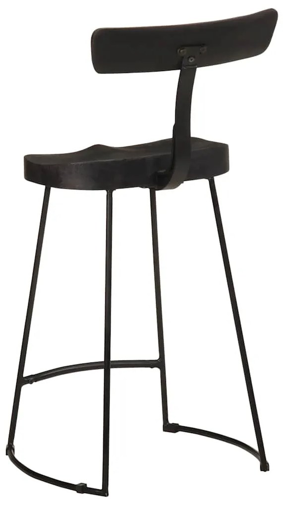 Bancos de bar 2 pcs 49x43x88 cm madeira de mangueira maciça