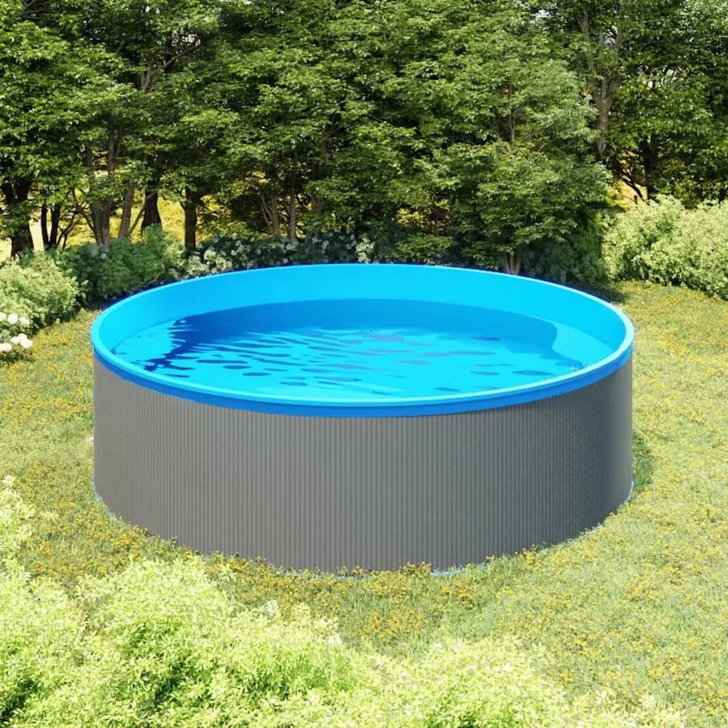 Piscina splasher 350x90 cm cinzento