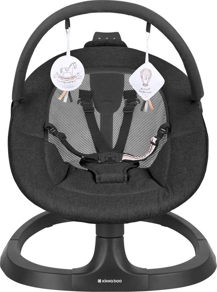 Cadeira Balanço elétrica para bebés Zazu Preta