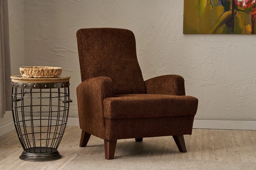 Cadeira de Orelhas Kana – Castanha – 76x91x87 cm
