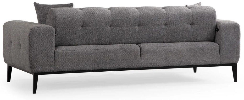Sofá-Cama 3 Lugares Athena – Cinzento Claro – 225x92x76 cm
