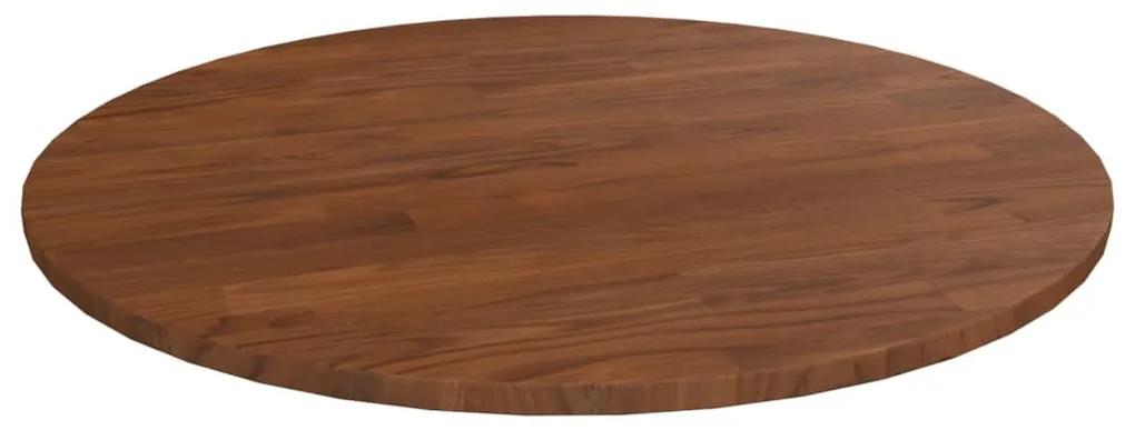 Tampo mesa redondo Ø60x1,5 cm carvalho tratado castanho-escuro